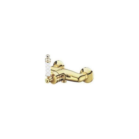 Смеситель для душа Boheme Vogue Gold 214-MR-W, белый фото 