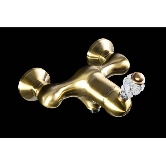 Смеситель для душа Boheme Crystal 304-CRST, бронза фото 2