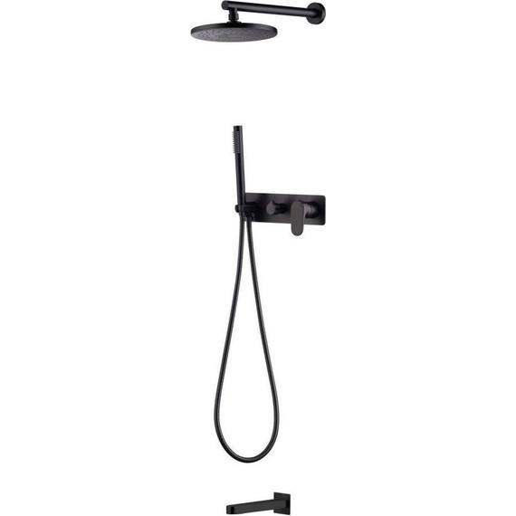 Верхний душ Boheme Spectre 225x225 мм 423-B, чёрный матовый фото 2