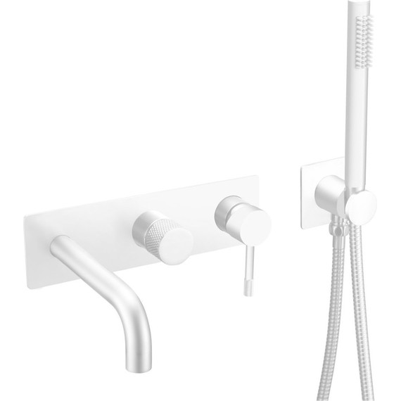 Смеситель для ванны Boheme UNO 464-3-MW, matt white фото 