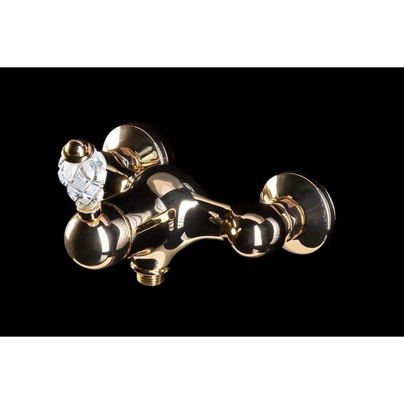 Смеситель для душа Boheme Crystal 284-CRST, бронза фото 2