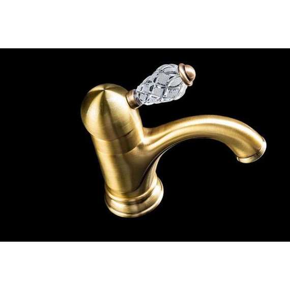 Смеситель для раковины Boheme Crystal 301-CRST, бронза - 2 Смеситель для раковины Boheme Crystal 301-CRST, бронза фото 2