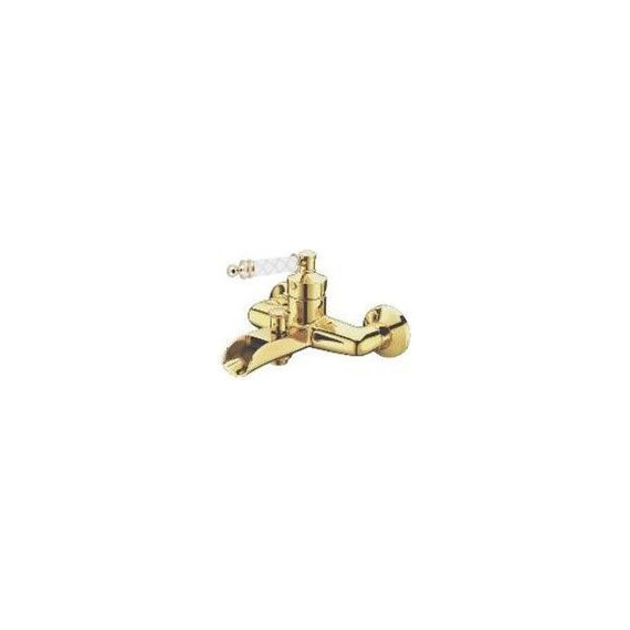 Смеситель для ванны Boheme Vogue Gold 213-MR-W, белый фото 