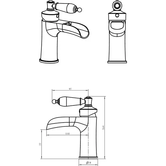 Смеситель для раковины Boheme Vogue Crome 221-PR, chrome - 2 Смеситель для раковины Boheme Vogue Crome 221-PR, chrome фото 2