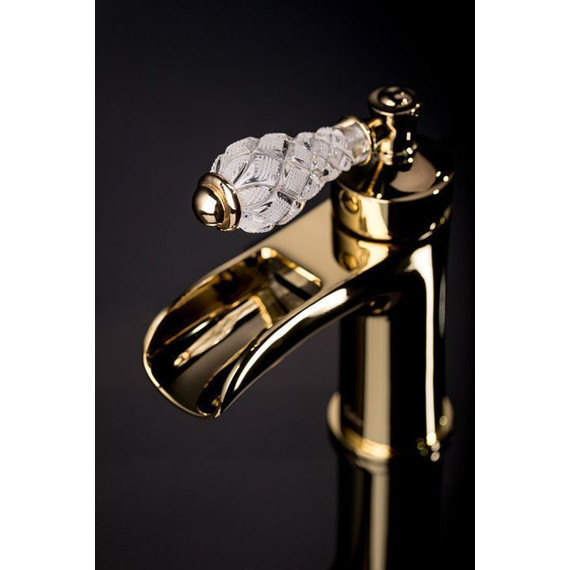 Смеситель для ванны Boheme Crystal 283-CRST, бронза фото 4