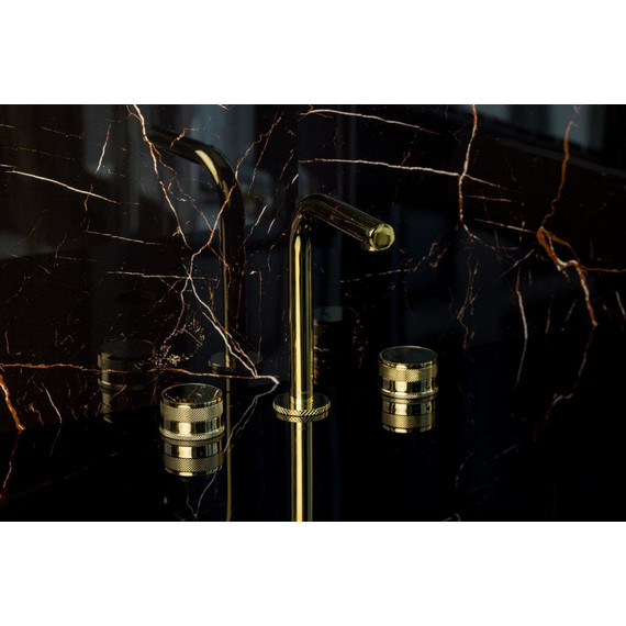 Смеситель для раковины Boheme Prestige 152-G-PR, золото фото 3