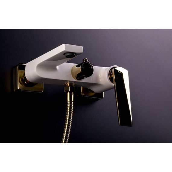 Смеситель для раковины настенный Boheme Venturo 375-B, black chrome фото 3