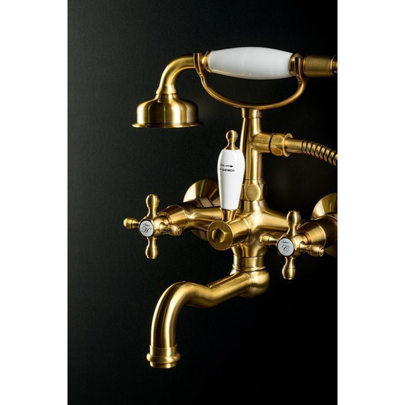 Смеситель для раковины настенный Boheme Medici Ripresa 307, бронза фото 2