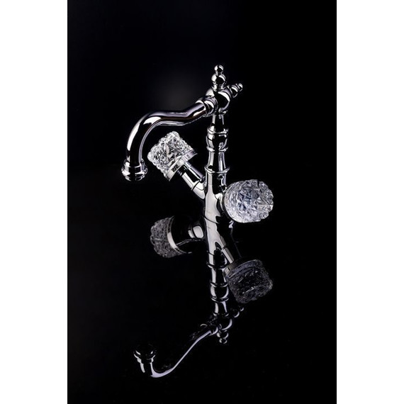 Смеситель для раковины высокий Boheme Crystal 272-CRST, chrome - 2 Смеситель для раковины высокий Boheme Crystal 272-CRST, chrome фото 2