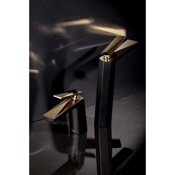 Смеситель для раковины настенный Boheme Venturo 375-B, black chrome фото 2