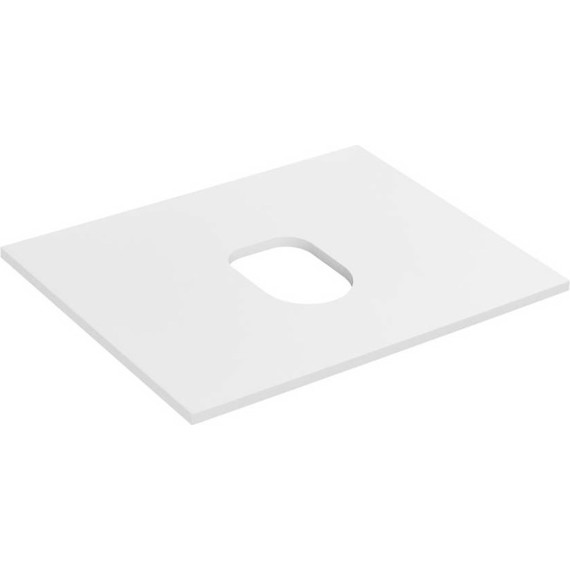 Тумба подвесная со столешницей Акватон Либерти 60 см 1A279401LYC70, дуб эльвезия/белый глянец фото 7