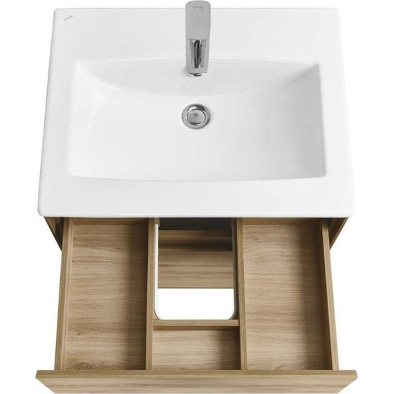 Тумба подвесная с раковиной Акватон Либерти 60 см 1A279401LYC70, дуб эльвезия - 4 Тумба подвесная с раковиной Акватон Либерти 60 см 1A279401LYC70, дуб эльвезия фото 4