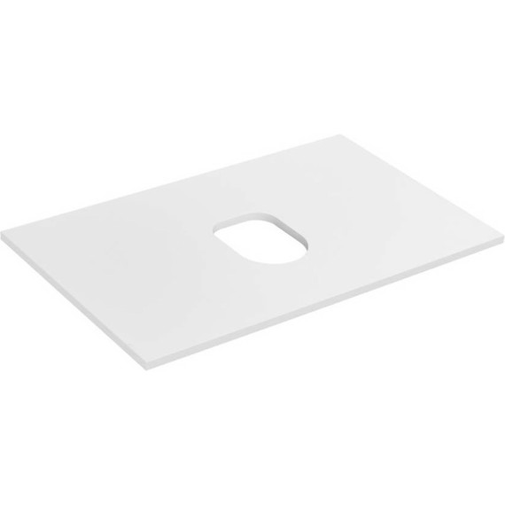 Тумба подвесная со столешницей Акватон Либерти 75 см 1A279501LYC70, дуб эльвезия/белый глянец фото 6