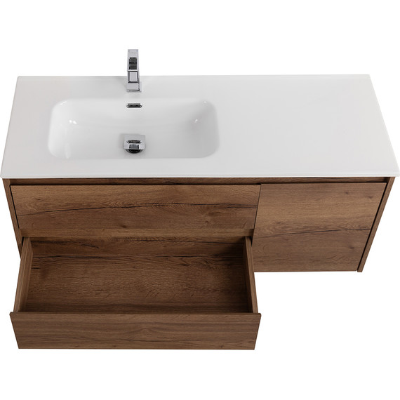 Тумба подвесная с раковиной BelBagno KRAFT-1000-2C-1A-SO-RT-L 100 см, Rovere Tabacco - 6 Тумба подвесная с раковиной BelBagno KRAFT-1000-2C-1A-SO-RT-L 100 см, Rovere Tabacco фото 6