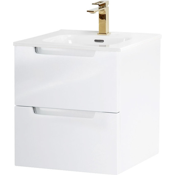 Тумба подвесная с раковиной BelBagno ETNA-500-2C-SO-BL 50 см (раковина BB500ETL) Bianco Lucido, Цвет фасада: Bianco Lucido - 2 Тумба подвесная с раковиной BelBagno ETNA-500-2C-SO-BL 50 см (раковина BB500ETL) Bianco Lucido, Цвет фасада: Bianco Lucido фото 2