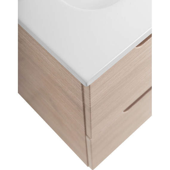 Тумба подвесная с раковиной BelBagno ETNA-500-2C-SO-RG 50 см (раковина BB500ETL) Rovere Grigio, Цвет фасада: Rovere Grigio фото 6