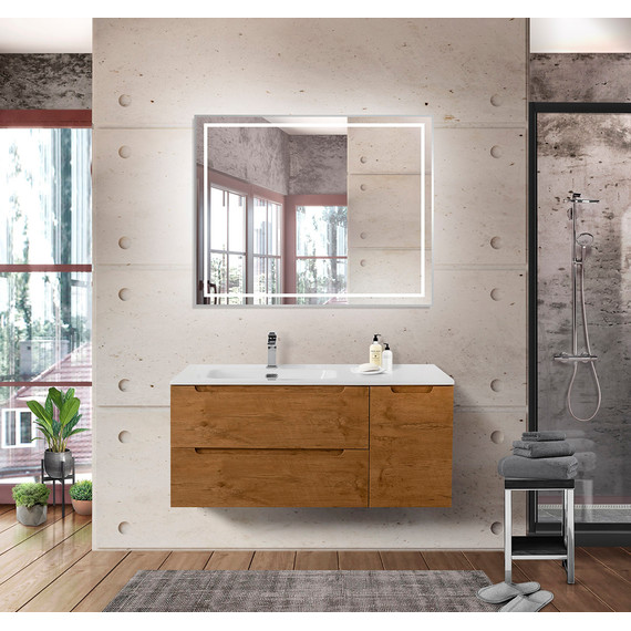 Тумба подвесная с раковиной BelBagno ETNA-1000-2C-1A-SO-RN-L 100 см (раковина BB1000ETL-L) Rovere Nature, Цвет фасада: Rovere Nature - 10 Тумба подвесная с раковиной BelBagno ETNA-1000-2C-1A-SO-RN-L 100 см (раковина BB1000ETL-L) Rovere Nature, Цвет фасада: Rovere Nature фото 10