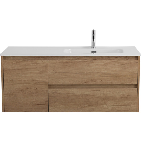 Тумба подвесная с раковиной BelBagno KRAFT-1200-2C-1A-SO-RNN-R 120 см, Rovere Nebrasca Nature фото 