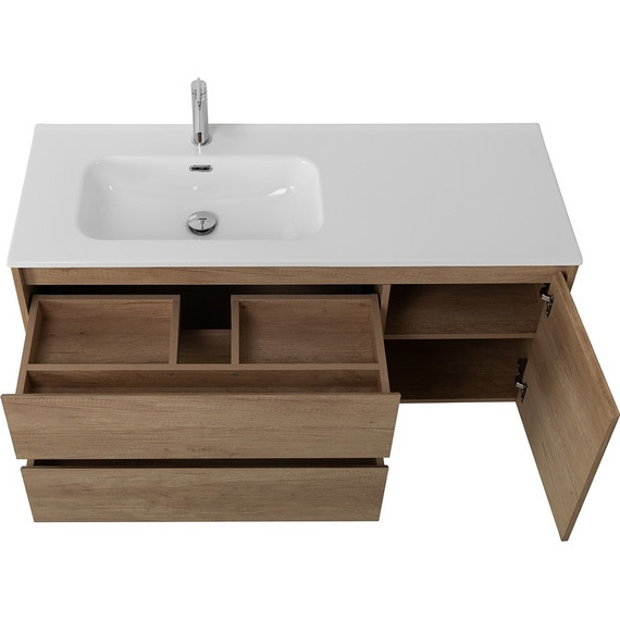 Тумба подвесная с раковиной BelBagno KRAFT-1200-2C-1A-SO-RNN-L 120 см, Rovere Nebrasca Nature - 12 Тумба подвесная с раковиной BelBagno KRAFT-1200-2C-1A-SO-RNN-L 120 см, Rovere Nebrasca Nature фото 12