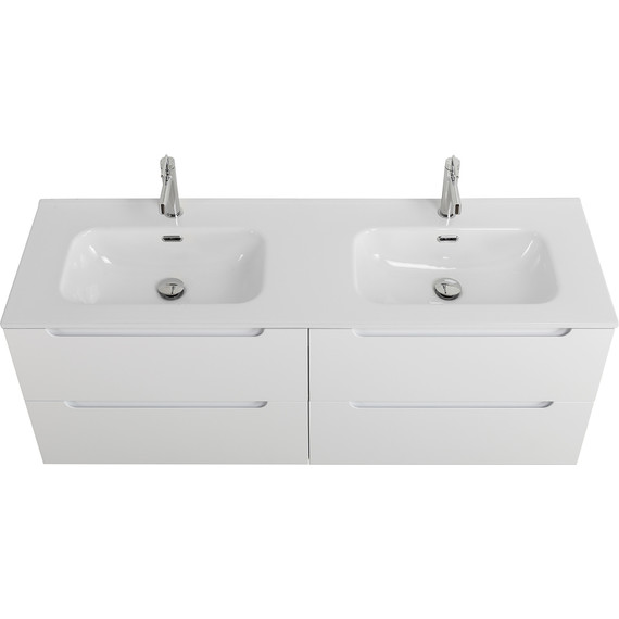 Тумба подвесная с раковиной BelBagno ETNA-1200-4C-SO-2-BL 120 см (раковина BB1200-2-ETL) Bianco Lucido, Цвет фасада: Bianco Lucido - 10 Тумба подвесная с раковиной BelBagno ETNA-1200-4C-SO-2-BL 120 см (раковина BB1200-2-ETL) Bianco Lucido, Цвет фасада: Bianco Lucido фото 10
