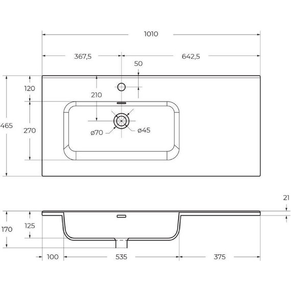 Тумба подвесная с раковиной BelBagno ETNA-1000-2C-1A-SO-RW-L 100 см (раковина BB1000ETL-L) Rovere Moro, Цвет фасада: Rovere Moro фото 13