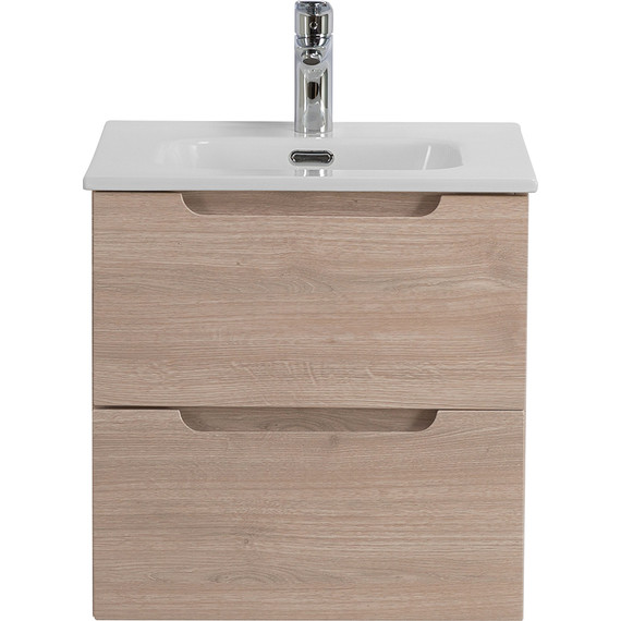 Тумба подвесная с раковиной BelBagno ETNA-500-2C-SO-RG 50 см (раковина BB500ETL) Rovere Grigio, Цвет фасада: Rovere Grigio фото 