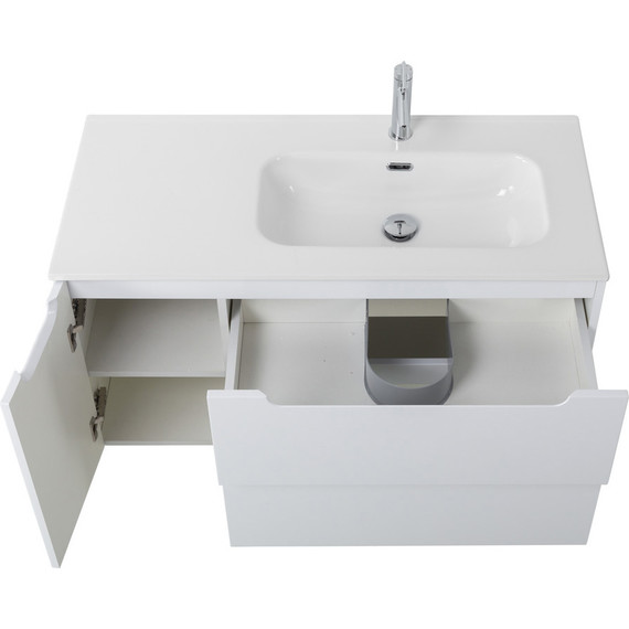 Тумба подвесная с раковиной BelBagno ETNA-1000-2C-1A-SO-BL-R 100 см (раковина BB1000ETL-R) Bianco Lucido, Цвет фасада: Bianco Lucido - 10 Тумба подвесная с раковиной BelBagno ETNA-1000-2C-1A-SO-BL-R 100 см (раковина BB1000ETL-R) Bianco Lucido, Цвет фасада: Bianco Lucido фото 10