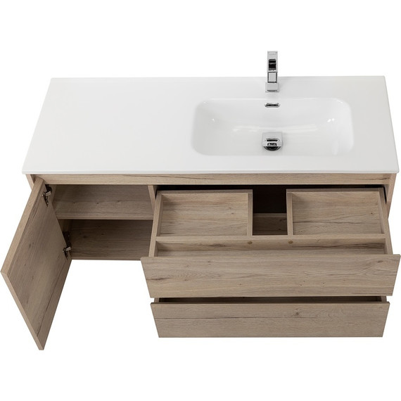 Тумба подвесная с раковиной BelBagno KRAFT-1000-2C-1A-SO-RGB-R 100 см, Rovere Galifax Bianco - 7 Тумба подвесная с раковиной BelBagno KRAFT-1000-2C-1A-SO-RGB-R 100 см, Rovere Galifax Bianco фото 7