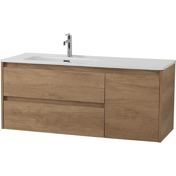 Тумба подвесная с раковиной BelBagno KRAFT-1200-2C-1A-SO-RNN-L 120 см, Rovere Nebrasca Nature - 5 Тумба подвесная с раковиной BelBagno KRAFT-1200-2C-1A-SO-RNN-L 120 см, Rovere Nebrasca Nature фото 5