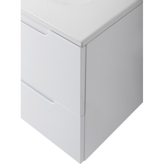 Тумба подвесная с раковиной BelBagno ETNA-1200-2C-1A-SO-BL-R 120 см (раковина BB1200ETL-R) Bianco Lucido, Цвет фасада: Bianco Lucido фото 8