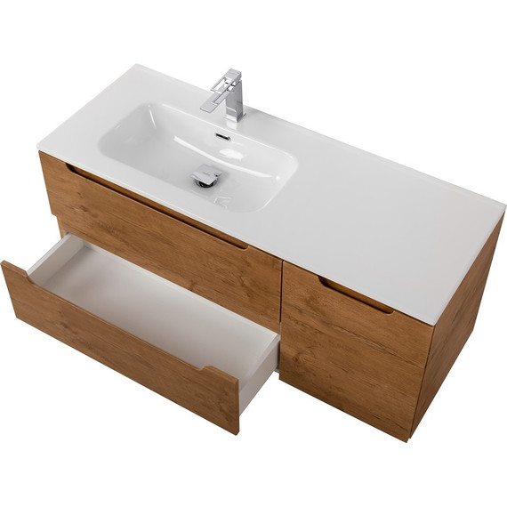 Тумба подвесная с раковиной BelBagno ETNA-1200-2C-1A-SO-RN-L 120 см (раковина BB1200ETL-L) Rovere Nature, Цвет фасада: Rovere Nature - 3 Тумба подвесная с раковиной BelBagno ETNA-1200-2C-1A-SO-RN-L 120 см (раковина BB1200ETL-L) Rovere Nature, Цвет фасада: Rovere Nature фото 3