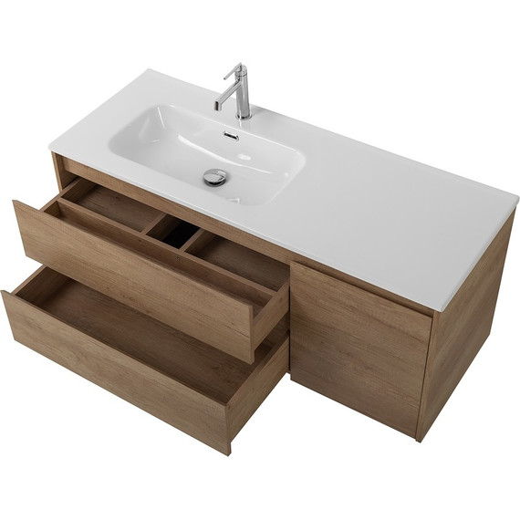 Тумба подвесная с раковиной BelBagno KRAFT-1200-2C-1A-SO-RNN-L 120 см, Rovere Nebrasca Nature - 7 Тумба подвесная с раковиной BelBagno KRAFT-1200-2C-1A-SO-RNN-L 120 см, Rovere Nebrasca Nature фото 7