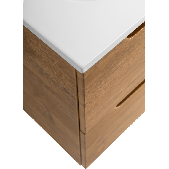 Тумба подвесная с раковиной BelBagno ETNA-500-2C-SO-RN 50 см (раковина BB500ETL) Rovere Nature, Цвет фасада: Rovere Nature фото 6