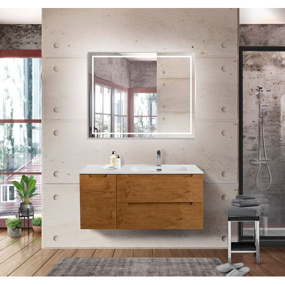 Тумба подвесная с раковиной BelBagno ETNA-1000-2C-1A-SO-RN-R 100 см (раковина BB1000ETL-R) Rovere Nature, Цвет фасада: Rovere Nature - 10 Тумба подвесная с раковиной BelBagno ETNA-1000-2C-1A-SO-RN-R 100 см (раковина BB1000ETL-R) Rovere Nature, Цвет фасада: Rovere Nature фото 10