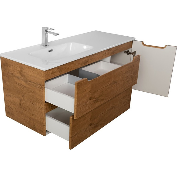 Тумба подвесная с раковиной BelBagno ETNA-1200-2C-1A-SO-RN-L 120 см (раковина BB1200ETL-L) Rovere Nature, Цвет фасада: Rovere Nature - 9 Тумба подвесная с раковиной BelBagno ETNA-1200-2C-1A-SO-RN-L 120 см (раковина BB1200ETL-L) Rovere Nature, Цвет фасада: Rovere Nature фото 9