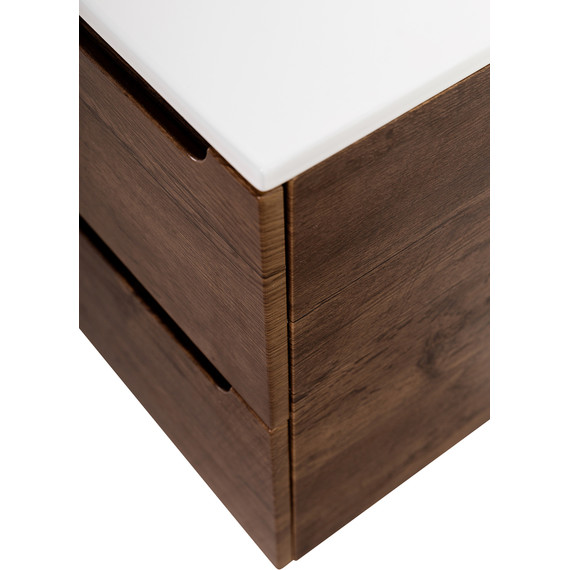 Тумба подвесная с раковиной BelBagno ETNA-1200-4C-SO-2-RW 120 см (раковина BB1200-2-ETL) Rovere Moro, Цвет фасада: Rovere Moro фото 7