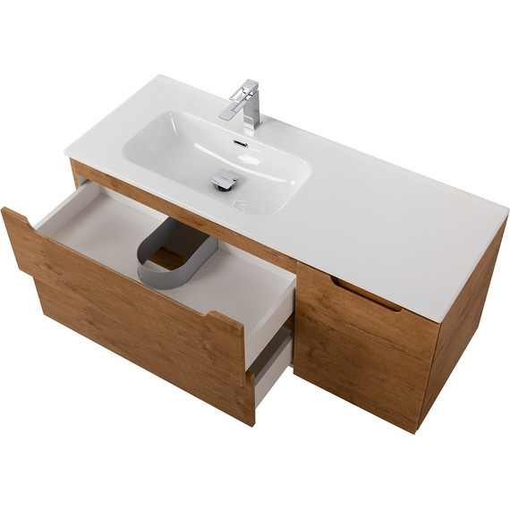 Тумба подвесная с раковиной BelBagno ETNA-1000-2C-1A-SO-RN-L 100 см (раковина BB1000ETL-L) Rovere Nature, Цвет фасада: Rovere Nature - 5 Тумба подвесная с раковиной BelBagno ETNA-1000-2C-1A-SO-RN-L 100 см (раковина BB1000ETL-L) Rovere Nature, Цвет фасада: Rovere Nature фото 5