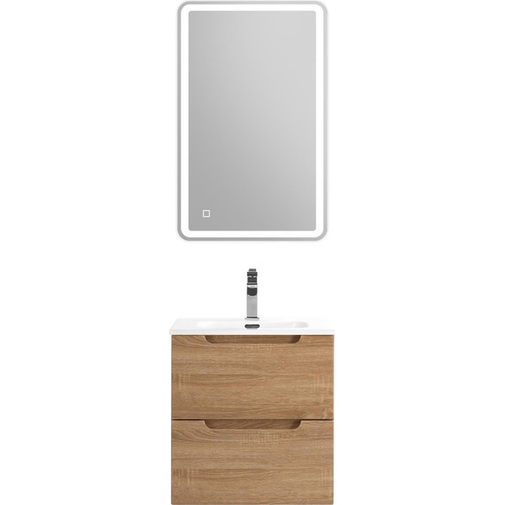 Тумба подвесная с раковиной BelBagno ETNA-500-2C-SO-WO 50 см (раковина BB500ETL) Rovere Bianco, Цвет фасада: Rovere Bianco - 10 Тумба подвесная с раковиной BelBagno ETNA-500-2C-SO-WO 50 см (раковина BB500ETL) Rovere Bianco, Цвет фасада: Rovere Bianco фото 10