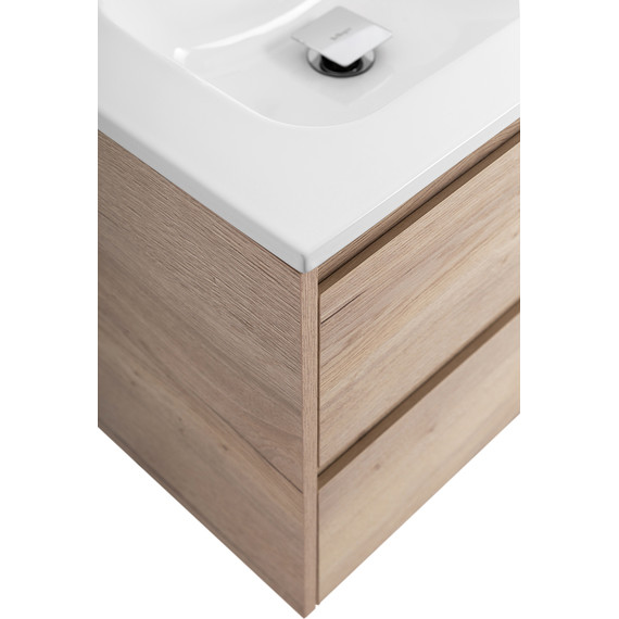 Тумба подвесная с раковиной BelBagno KRAFT-1200-2C-SO-2-RGB 120 см, Rovere Galifax Bianco фото 9