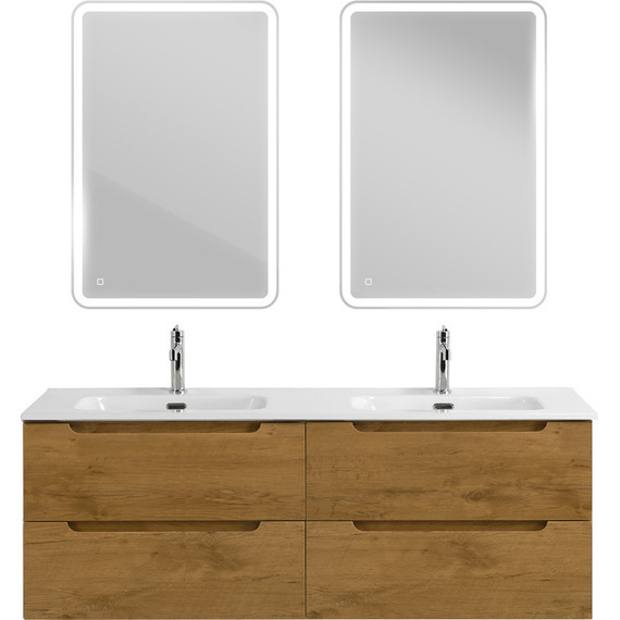 Тумба подвесная с раковиной BelBagno ETNA-1400-4C-SO-2-RN 140 см (раковина BB1400-2-ETL) Rovere Nature, Цвет фасада: Rovere Nature - 12 Тумба подвесная с раковиной BelBagno ETNA-1400-4C-SO-2-RN 140 см (раковина BB1400-2-ETL) Rovere Nature, Цвет фасада: Rovere Nature фото 12