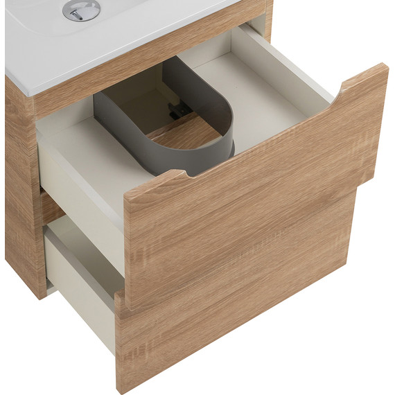 Тумба подвесная с раковиной BelBagno ETNA-500-2C-SO-WO 50 см (раковина BB500ETL) Rovere Bianco, Цвет фасада: Rovere Bianco - 7 Тумба подвесная с раковиной BelBagno ETNA-500-2C-SO-WO 50 см (раковина BB500ETL) Rovere Bianco, Цвет фасада: Rovere Bianco фото 7