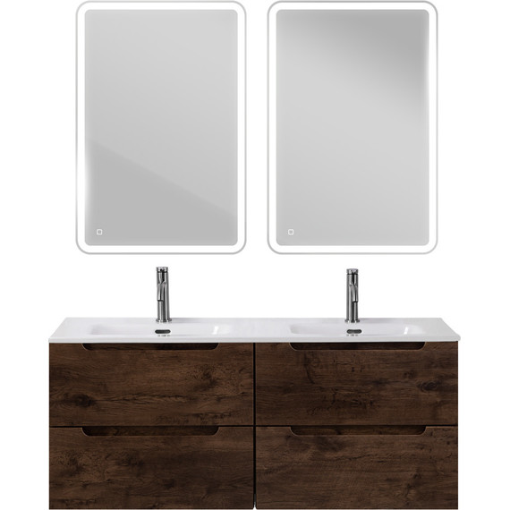 Тумба подвесная с раковиной BelBagno ETNA-1200-4C-SO-2-RW 120 см (раковина BB1200-2-ETL) Rovere Moro, Цвет фасада: Rovere Moro фото 11