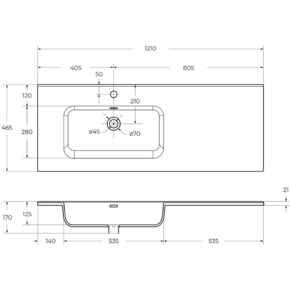 Тумба подвесная с раковиной BelBagno ETNA-1200-2C-1A-SO-RW-L 120 см (раковина BB1200ETL-L) Rovere Moro, Цвет фасада: Rovere Moro - 13 Тумба подвесная с раковиной BelBagno ETNA-1200-2C-1A-SO-RW-L 120 см (раковина BB1200ETL-L) Rovere Moro, Цвет фасада: Rovere Moro фото 13
