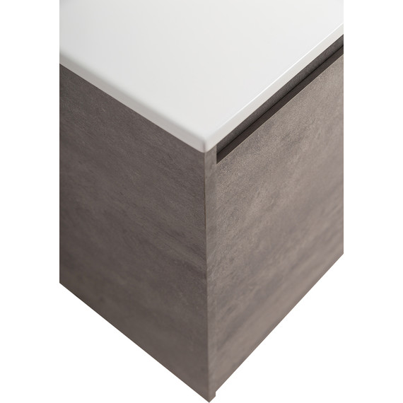 Тумба подвесная с раковиной BelBagno KRAFT-1000-2C-1A-SO-CG-R 100 см, Cemento Grigio - 8 Тумба подвесная с раковиной BelBagno KRAFT-1000-2C-1A-SO-CG-R 100 см, Cemento Grigio фото 8