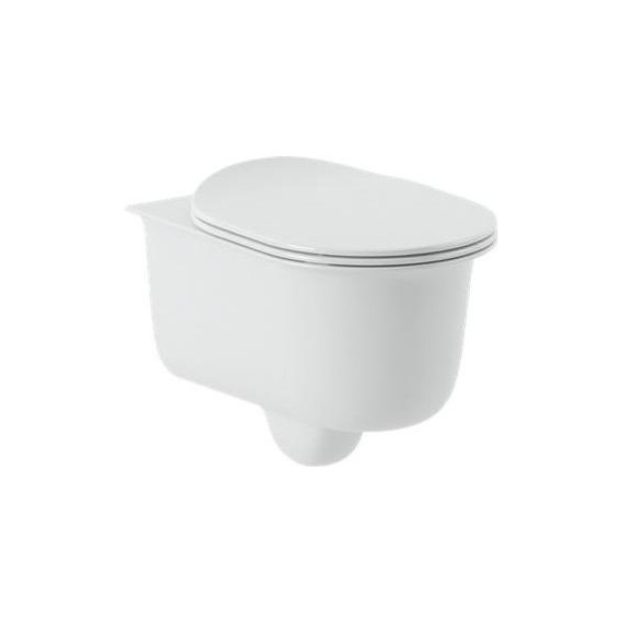 Унитаз подвесной безободковый ArtCeram Chic CHV001 05 00, белый матовый фото 2