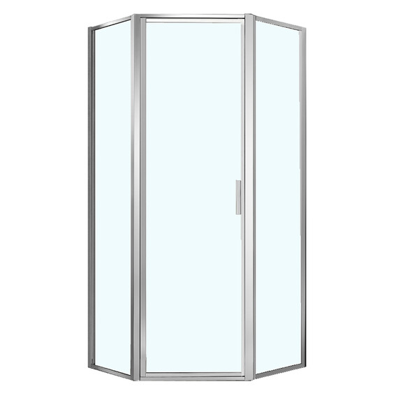 Душевое ограждение Azario Richmond 90х90 см AZ-NAG3231 900, серебро/прозрачное фото 