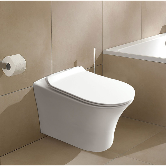 Инсталляция с подвесным унитазом комплект: Loranto 4501 с подвесным унитазом Azario Round AZ-2617E сиденье микролифт фото 2