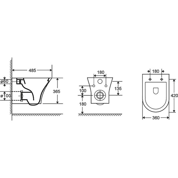 Инсталляция с подвесным унитазом комплект: Loranto 4501 с подвесным унитазом Azario Round AZ-2617E сиденье микролифт фото 17