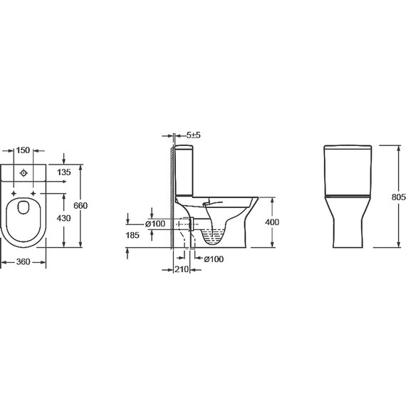 Унитаз-компакт безободковый Azario Dante AZ-93589 с крышкой микролифт - 16 Унитаз-компакт безободковый Azario Dante AZ-93589 с крышкой микролифт фото 16