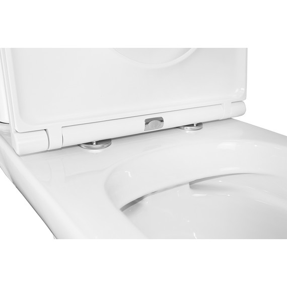 Унитаз-компакт безободковый Azario Kano 93590 с крышкой микролифт фото 8